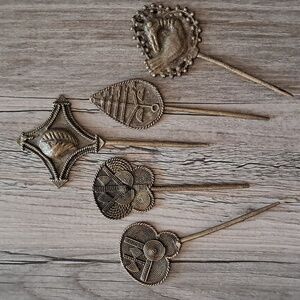 Set of 5 Vintage Hair Picks